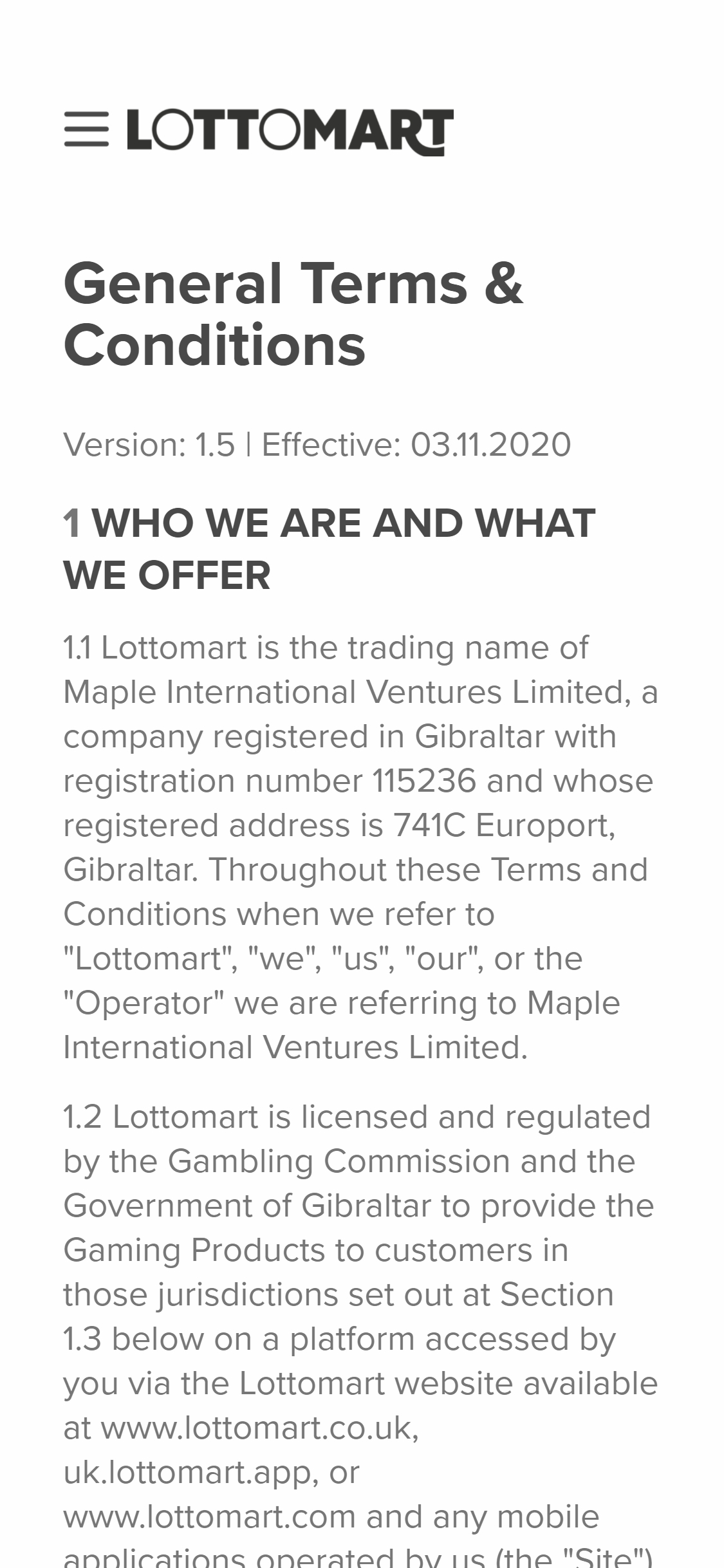 Lottomart Casino Mobile Support Review