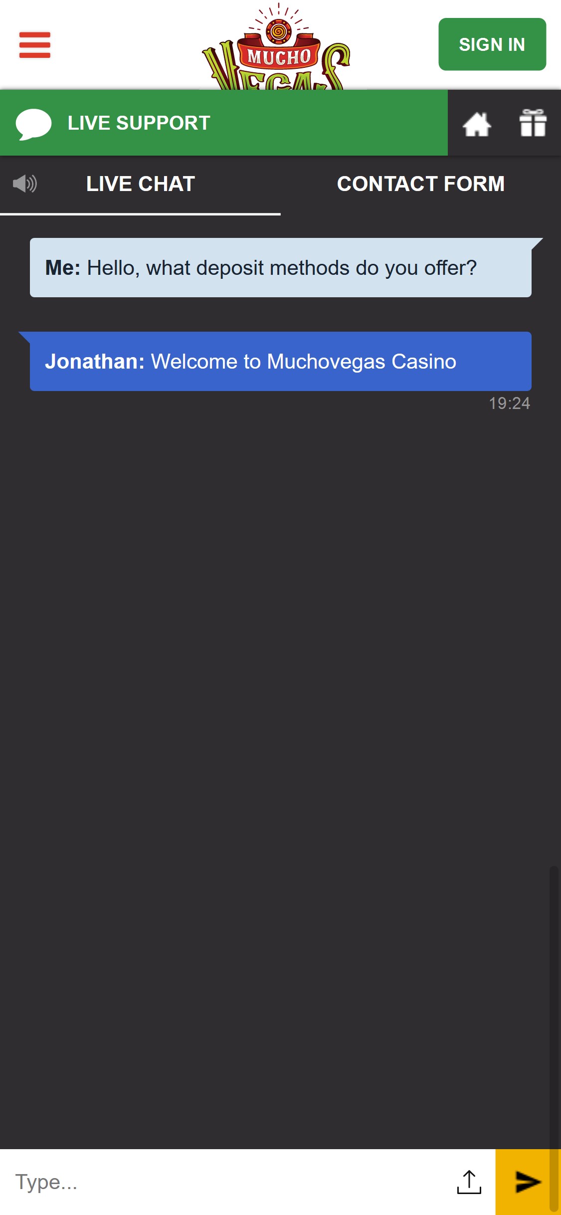 Mucho Vegas Casino Mobile Support Review