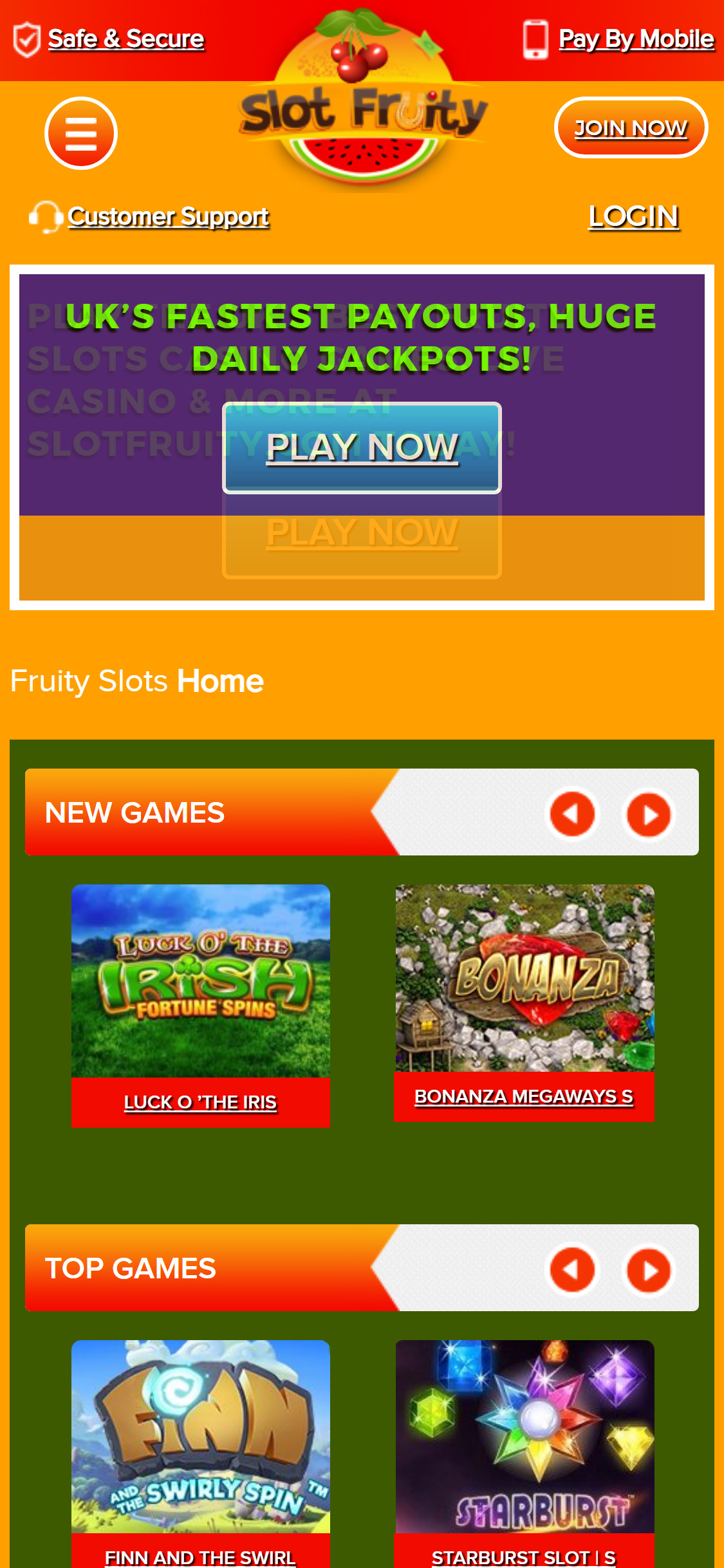 Slot Fruity Casino Mobile Review
